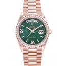 ロレックス デイデイト 36 128345RBRV グリーン