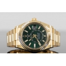 ロレックス「オイスター パーペチュアル スカイドゥエラー」ブライトグリーン Ref.336938